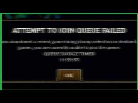 lol queue dodge timer.